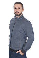 Кофта чоловіча Le Gutti 25-4236-01 43 темно-сіра, фото 3