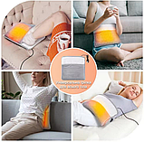Електрокилимок для ніг Електрична грілка для ніг із підігрівом Грілка з підігрівом від usb Lesko 29875, фото 7