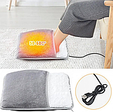 Електрокилимок для ніг Електрична грілка для ніг із підігрівом Грілка з підігрівом від usb Lesko 29875, фото 9