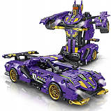 Конструктор Ламборґіні Авендатор TurboBot 2в1, дитячий конструктор робот-трансформер, 714 деталь, фото 2