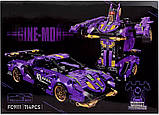 Конструктор Ламборґіні Авендатор TurboBot 2в1, дитячий конструктор робот-трансформер, 714 деталь, фото 3