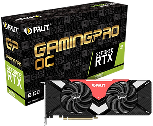 Відеокарта GeForce RTX 2080 8GB Palit GamingPro OC (NE62080S20P2-180A) Б/В, фото 1