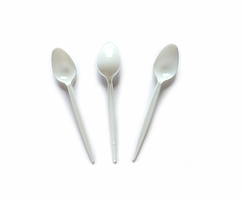 Ложки маленькі білі 100шт/уп