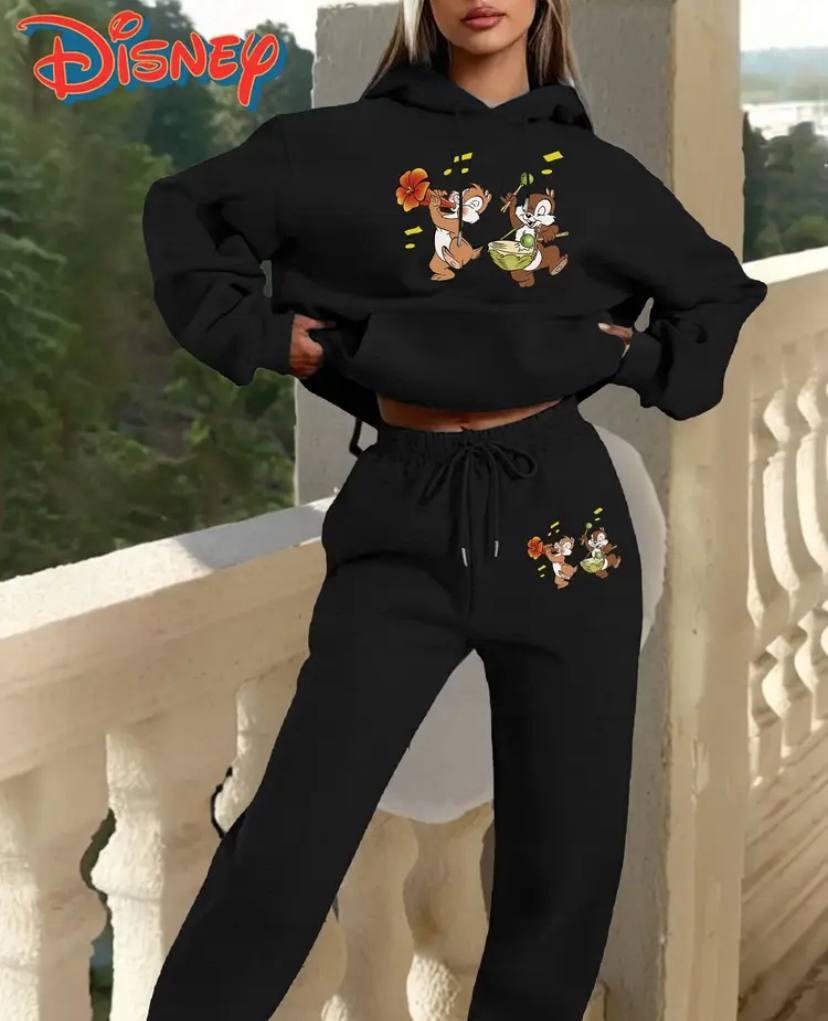 Стильний жіночий костюм із мультяшним принтом, фото 1