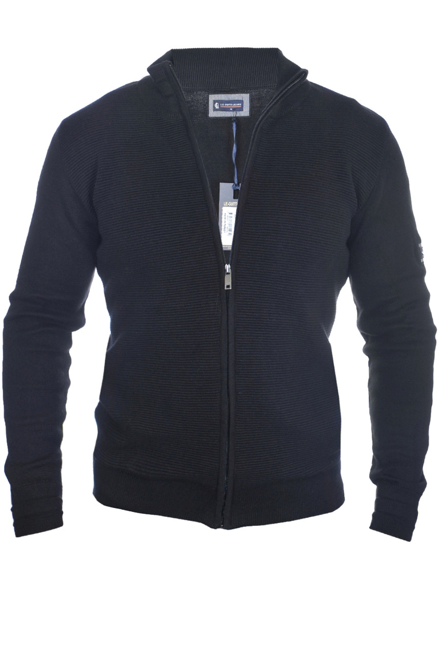 Кофта чоловіча Le Gutti 25-870-06 чорна