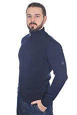 Кофта чоловіча Le Gutti 25-870-13 темно-синя, фото 3