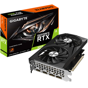 Відеокарта GeForce RTX 3050 8GB Gigabyte WindForce V2 (GV-N3050WF2V2-8GD), фото 1