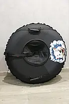 Тюбінг зимовий SnowRide,100 см з камерою, ПВХ дном і буксирувальним ременем