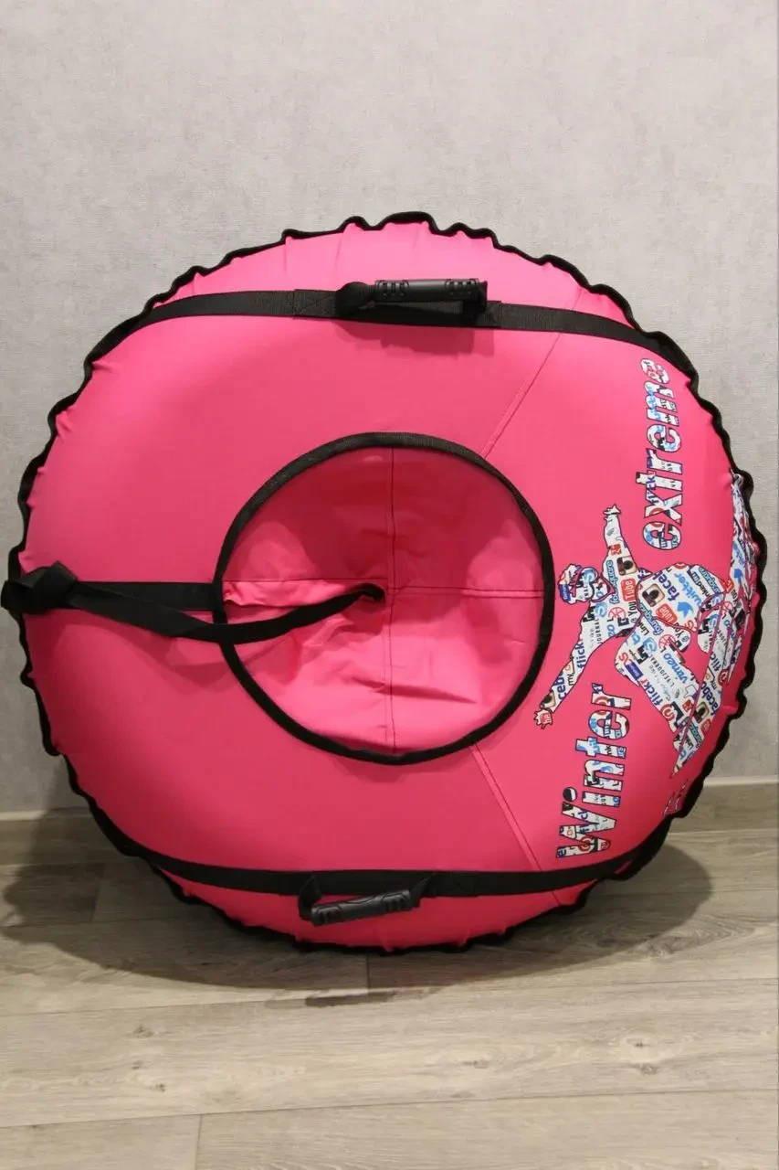 Тюбінг зимовий SnowRide,100 см з камерою, ПВХ дном і буксирувальним ременем