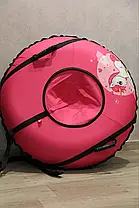 Тюбінг зимовий SnowRide,100 см з камерою, ПВХ дном і буксирувальним ременем