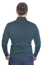 Кофта чоловіча Le Gutti 25-870-49 темно-зелена, фото 4