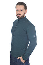 Кофта чоловіча Le Gutti 25-870-49 темно-зелена, фото 3