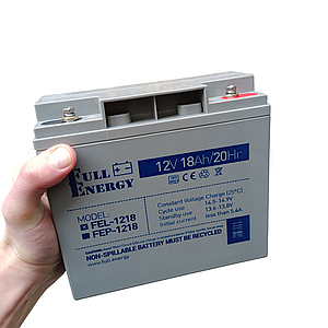 Акумулятор гелевий 12В 18А/г FEL-1218