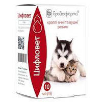 Цифловет краплі очні та вушні, 10 мл флакон