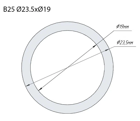 Регулювальна шайба; дизельної форсунки; (B25); Common Rail Bosch; Ø 23,5х19 мм; h= 0,02 мм; 0,960-1,140 мм;, фото 1
