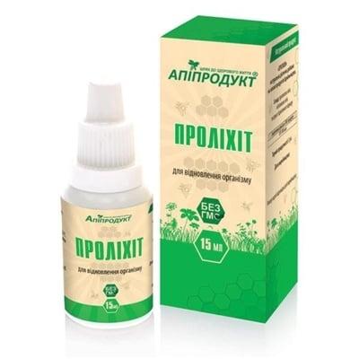 Проліхіт Апіпродукт краплі (екстракт підмору, прополісна олія, обліпихова олія) 15 мл, фото 1