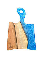 Дошка для подачі з епоксидною смолою блакитного кольору