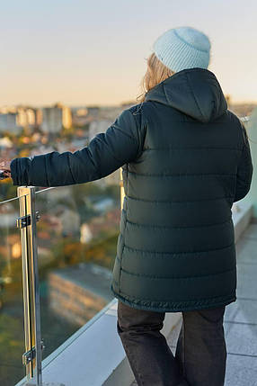 Зимова жіноча куртка великого розміру батал Розміри: 50-52, 54-56, 58-60, 62-64, фото 2