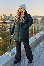 Зимова жіноча куртка великого розміру батал Розміри: 50-52, 54-56, 58-60, 62-64, фото 3