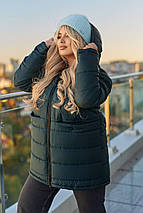 Зимова жіноча куртка великого розміру батал Розміри: 50-52, 54-56, 58-60, 62-64, фото 4