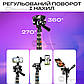 Штатив тринога Neepho NP-2688 для телефону фотоапарата камери для зйомки в чохлі професійний з рівнем, фото 5