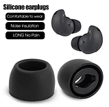 Силіконові амбушури Samsung Galaxy Buds 3 FE SM-R420 Комплект Чорні, фото 3