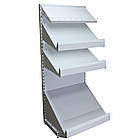 Овочевий стелаж в магазин 1900х750 мм ТИП 8, приставний стелаж під пластикові ящики, продуктовий стелаж, стелаж для овочів, фото 4