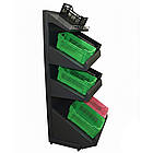 Стелаж для овочів та фруктів 1900х750 мм ТИП 8, приставний стелаж для ящиків, торговий стелаж металевий, стелаж в овочевий магазин, фото 3