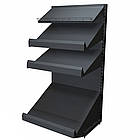 Стелаж для овочів та фруктів 1900х950 мм ТИП 8, приставний стелаж для ящиків, торговий стелаж металевий, стелаж в овочевий магазин, фото 3