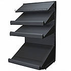 Стелаж для овочів та фруктів 1900х1200 мм ТИП8, приставний стелаж для ящиків, торговий стелаж металевий, стелаж в овочевий магазин, фото 3