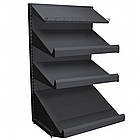 Стелаж для овочів та фруктів 1900х1200 мм ТИП8, приставний стелаж для ящиків, торговий стелаж металевий, стелаж в овочевий магазин, фото 4