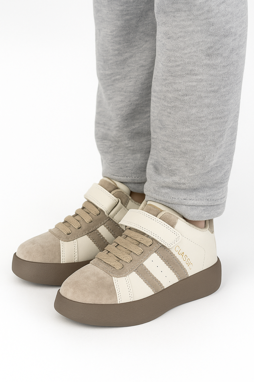 Кеди дитячі високі для дівчинки Jong Golf бежеві (B30982-3), фото 1