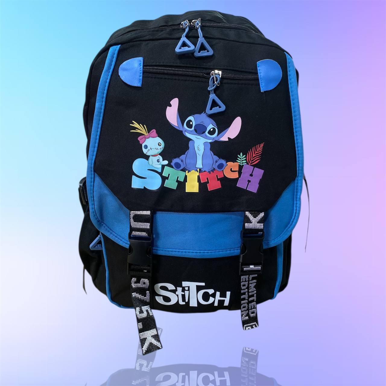 💙Дитячий рюкзак "Ліло і Стіч" Stitch з яскравим дизайном для хлопчика та дівчинки, Чорно-синій, фото 1