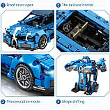 Конструктор Бугаті TurboBot 2в1, дитячий конструктор робот-трансформер, 717 деталей, фото 5