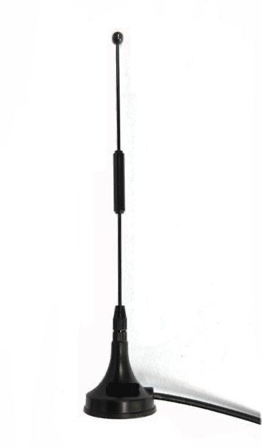 Антена 433 MHz, висота 166 мм, кабель 3 м, SMA внутрішня голка