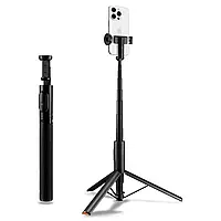 Монопод-штатив Spigen з пультом, S541W Selfie Stick Tripod Black (AMP09336)