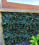 Сітка для огорожі пластикова декоративна 50х50 см Bass Polska BH 85975 листя, фото 5