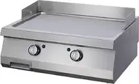 Гриль Maxima - Płyta grillowa Gastro Heavy Duty - Gładka - Podwójna jednostka - Głębokość 70 cm - Elektryczna