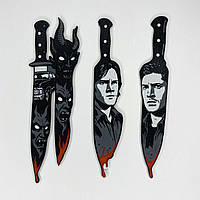 Набір пластикових 3D закладок для книг Finding Надприродне об'ємне зображення Чорний 17.8 × 5 см