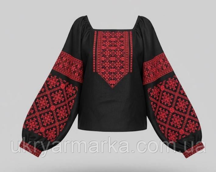 чорна жіноча вишиванка