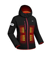 Жіноча Куртка з Підігрівом 7.4V 16000mAh 3 Рівні Температури, 7 зон обігріву, розмір S