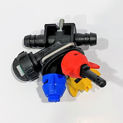 Форсунка потрійна оприскувача (прохідна)