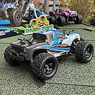 Монстр-трак на радіокеруванні "Wind Storm" синій | Машинка на пульті | Швидкий джип на радіоуправлінні, фото 2