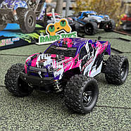 Монстр-трак на радіокеруванні "Blaze Storm" рожевий | Машинка на пульті | Швидкий джип на радіоуправлінні, фото 6