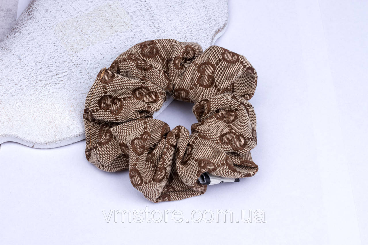 Об'ємна гумка для волосся, резинка скранч, фото 1