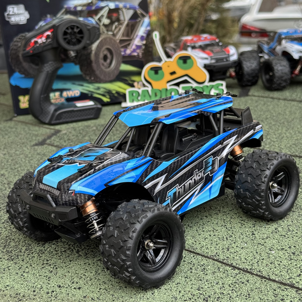 Швидкий джип на радіокеруванні "Blue Thunder" синій | Машинка на пульті | Монстр-Трак на радіоуправлінні, фото 1