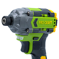 Набір акумуляторного шуруповерта та гвинтоверта Procraft PA214SET 20В, 2 акумулятори 2 А·год, кейс, фото 5