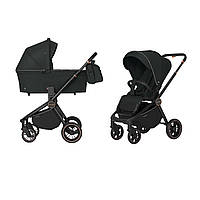 Детская коляска универсальная 2 в 1 Carrello Epica CRL-8510 Space Black | Люлька + Прогулочный блок
