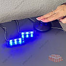 Тумба під телевізор з підсвічуванням ТБ тумба 2 м завширшки з 5 відкритими та 2 закритими полицями з ламінованого ДСП, фото 7