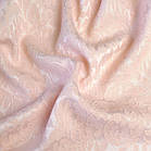 Відріз 1,6м костюмний котон жакард двосторонній персиково-рожевий